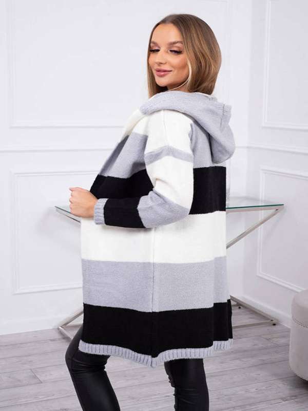 Jacket - cardigan with hood