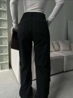 ''Cargo'' denim trousers with pockets