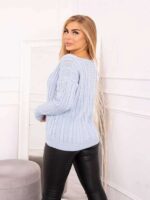 Woven jumper with V-neck