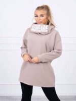 Padded hooded jumper