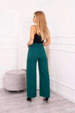 Trousers with flared bottom