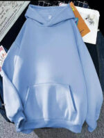 Oversized hoodie, light blue